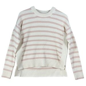 Madewell Sweater XXS Pickford Striped Pullover Cotton Blend Pink Ivory NEW